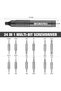 WORKPRO 24-in-1 Precision Screwdriver, Pen Style, S2 Steel Bits, Grey - 2