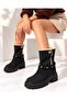 Women's Fur Lined, Drawstring Detailed, Dual-Use, Thick Sole Casual Boots