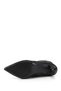 Women's Black Zippered Pointed Toe Thin Heeled Boots - 7