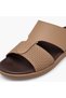 Men Textured Leather Arabic Sandals - 4