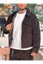 Imported Velvet Jacket and Trousers Set Brown - 3