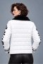 Bohem Embroidered Fur Collar White Coat - 3