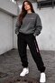 Pink Balance Written Printed Unisex Sweatshirt and Sweatpants Oversize Premium