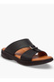 Men Textured Leather Arabic Sandals - 2