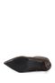 Women's Brown Zippered Pointed Toe Thin Heeled Boots - 7