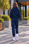 Girls' Hooded Rubberized Tracksuit Set - 2