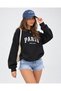 Women's Paris Anine Bind Printed Crew Neck Oversize Sweatshirt - 2