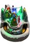 Christmas Ornament, Decoration, with Pine Tree, Brown-Green - Animated, Musical, Lighted, 20X16 cm - 7