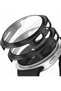 [2Pack] for Samsung Galaxy Watch 8/9 Screen Protector Case 40mm Protective Face Cover, Hard Bumper with Tempered Glass Full Edge Protective Case for Men & Women -Black