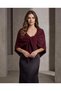 Women's Soft Textured Tie-Front Elegant Shoulder Shawl Knitwear Shawl