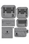 6-Piece Suitcase Organizer Set – Travel Organizer Bag Set, In-Suitcase Organizer, Clothing, Shoe and Makeup Bag