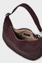 Baguete Shoulder Bag with Buckle-Bordo - 6