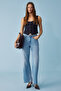 Bryenmes Women's Regular Sleeveless Hollow Neck Slim Navy Blue Vest - 2