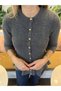 Knitted Cardigan with Flounces and Gold Buttons - 4