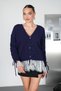Women's Lace Detailed V-Neck Lace-Up Knitwear Cardigan - 5