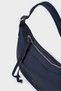 Baguete Shoulder Bag with Buckle - Dark Blue - 4
