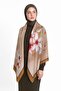 Floris Pattern Wool Cashmere Shoulder Shawl