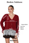 Women's Lace Detailed V-Neck Lace-Up Knitwear Cardigan - 9