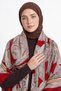 Ornella Patterned Wool Cashmere Shoulder Shawl - 4