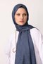 Midnight Blue Mc Pattern Jacquard Shawl - 2
