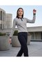 Women's Elegant Polo Collar Striped Cuff Detailed Stylish Knitwear Blouse