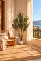 Artificial Olive Tree Lifelike faux topiary with lush leaves, olives, and branches in a decorative pot. A stylish accent for modern homes or offices, and a thoughtful housewarming gift. - 3