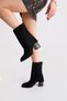 Women's Thermo Rubber Sole Heeled Detachable Leggings Boots - 4