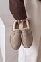 Trey Mink Buckle Detailed Women's Fluffy Boots
