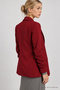 Padded Drawstring Detailed Woven Blazer Jacket Lnt0050 Bordo - 4