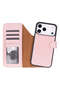 Bloomcase porta dusty rose iphone 18 pro / 17 pro magsafe rfid genuine leather wallet case