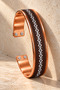Men's Copper Bracelet Adjustable White Double Magnet Model Thick Copper Bracelet - 6