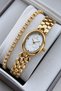 Women's Wristwatch Oval Minimal Small Case Gift Box and Bracelet.Hmt29306S01-01 - 2