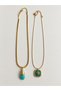 Marlowe Vintage Figured Double Necklace Set Women's Green - 2