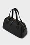Cylinder Shape Hand and Shoulder Bag-Black - 5