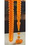 99-Piece Old Yemen Zar Amber Prayer Beads – Ottoman Color Character Beads – İlhan Ahmet Master 0.6 Delim Dry Turned Beads – Mahir Model – 6.75 X 12 mm - 2