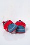 Red-Blue Denim Detailed Velcro Baby First Step Shoes / Booties - 4