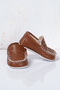 Classic Stitched Detailed Baby Moccasin Shoes - Soft Sole First Step - 6