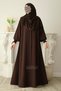 Ahsen Mevlana Ferace Shawl Gift Set Brown - 4