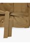 Koton Young Women's Regular Fit Belted Double Breasted Gabardine Seasonal Jacket Khaki - 7