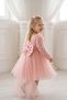 Baby Girl Kids Dress Long Sleeve Bowknot Rose Birthday Party Wedding Special Occasion Evening Dress Girls' Dress 1-5 Years - 6