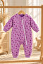 Lavender Snowflake Patterned Baby Sleeping Bag |   Zippered Unisex Baby Kids Jumpsuit 1-8 Years - 4