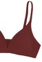 Women's Ribbed Laser Seamless Thread Detailed Padded Bra - 2