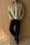 Soy Button Oversize Shirt Collar Men's Gabardine Jacket - 7