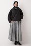 Black Jacket with Lace-Up Collar and Buttons - 5