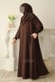Ahsen Mevlana Ferace Shawl Gift Set Brown - 7