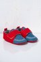 Red-Blue Denim Detailed Velcro Baby First Step Shoes / Booties - 3
