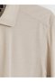 Vizyon New Season Beige Slim Fit Men's Shirt - 6