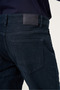 Dark Navy Blue 5 Pocket Gabardine Slim Fit Cotton Denim Jeans Jean Trousers 1023265155 - 5
