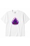 Neon Inferno Retro Pixel Flames & Cyber Grid Graphic T-Shirt - 2