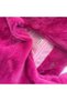 Fuchsia Pink Plush Large Shoulder Bag – 13 Inch Laptop Compatible, Lined, with Zippered Interior Pocket - 4